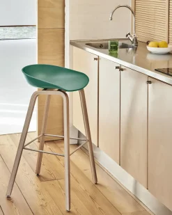 HAY - Barstol - AAS 32 - About A Stool - Khaki 2.0 - Ben: eg/vandbaseret lak - Lav model