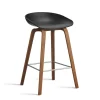HAY - Barstol - AAS 32 - About A Stool - Sort 2.0 - Ben: Valnød - Lav model
