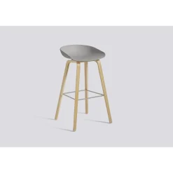 HAY - Barstol - AAS 32 - About A Stool - Concrete Grey 2.0 - Ben: eg/vandbaseret lak - Lav model