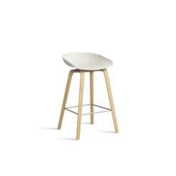 HAY - Barstol - AAS 32 - About A Stool - Melange Cream 2.0 - Ben: eg/vandbaseret lak - Lav model