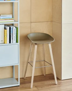 HAY - Barstol - AAS 32 - About A Stool - Melange Cream 2.0 - Ben: eg/vandbaseret lak - Lav model