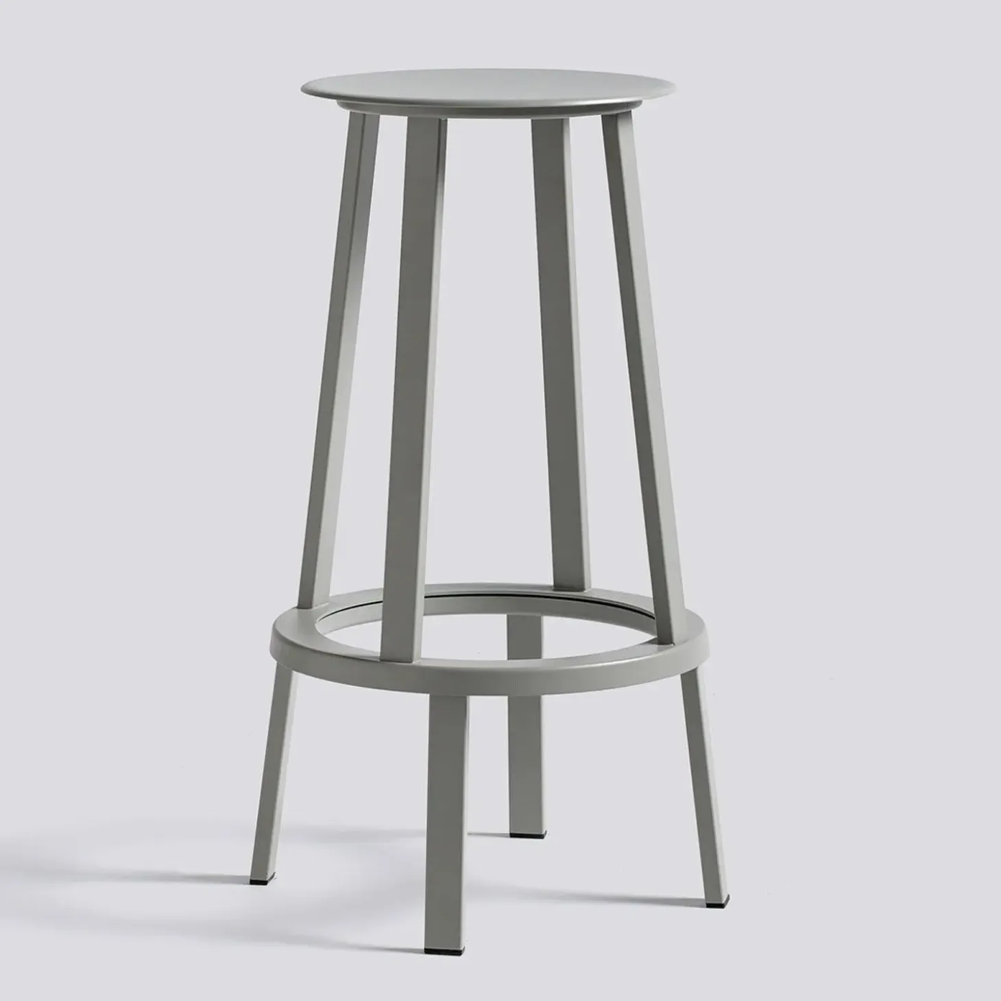 HAY - Barstol Revolver Stool H75 grey / grå