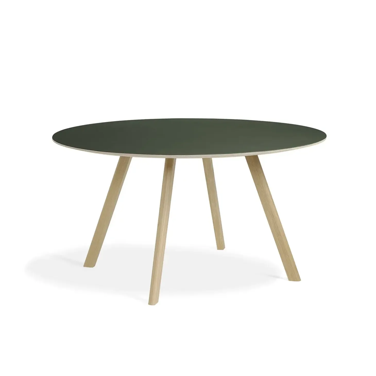 HAY - Bord - CPH25 - Grøn / Matlakeret eg - Ø 140 cm