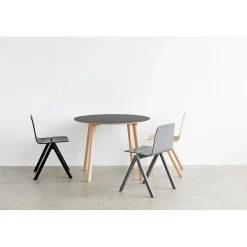 HAY - Bord - CPH DEUX 220 - Rundt - Sort / Eg - Ø 98 cm