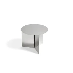 Hay - Bord - Slit - Slit Table Round - Spejl/Mirror - Stål/Steel - Ø45 x H35,5 cm