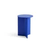 Hay - Bord - Slit - Slit Table Wood - Vived Blue/Blå - Ø35 x H47 cm