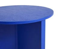 Hay - Bord - Slit - Slit Table Wood - Vived Blue/Blå - Ø35 x H47 cm