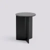 Hay - Bord - Slit table Wood - Black - Ø35 x H47 cm