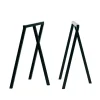 Hay - Bordbukke - Loop Stand Frame - sort - 95 cm høj - sæt med 2 styk