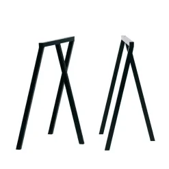Hay - Bordbukke - Loop Stand Frame - sort - 95 cm høj - sæt med 2 styk