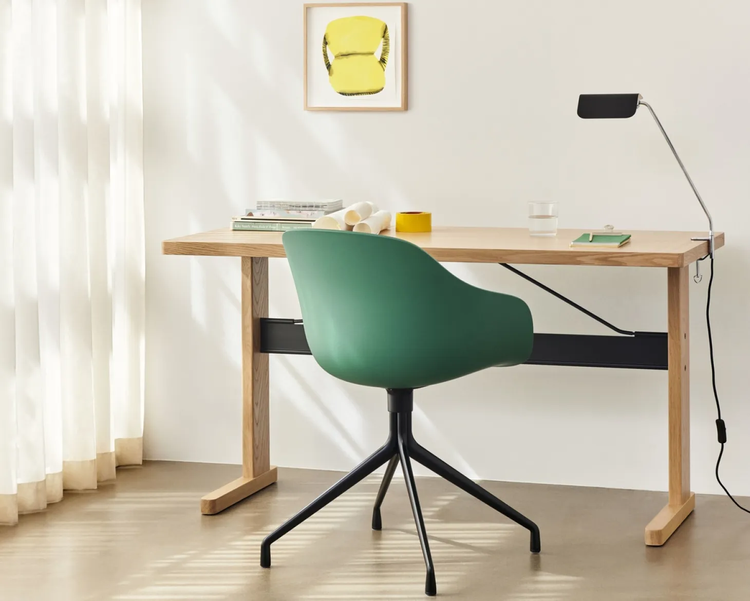 HAY - Bordlampe - Apex Desk Clip Lamp - Emerald Grøn