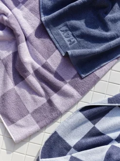 Hay - Check Hand Towel (Organic) - W50 x L90 - Lavender - Lavender - 329
