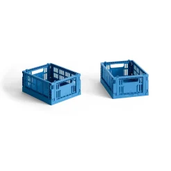 HAY - Colour Kasser - Recycled - Mini - Blå - Electric Blue - 2 stk