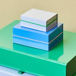 HAY - Colour Storage Travel Jewellery Box - Smykkeskrin - Small - Blå
