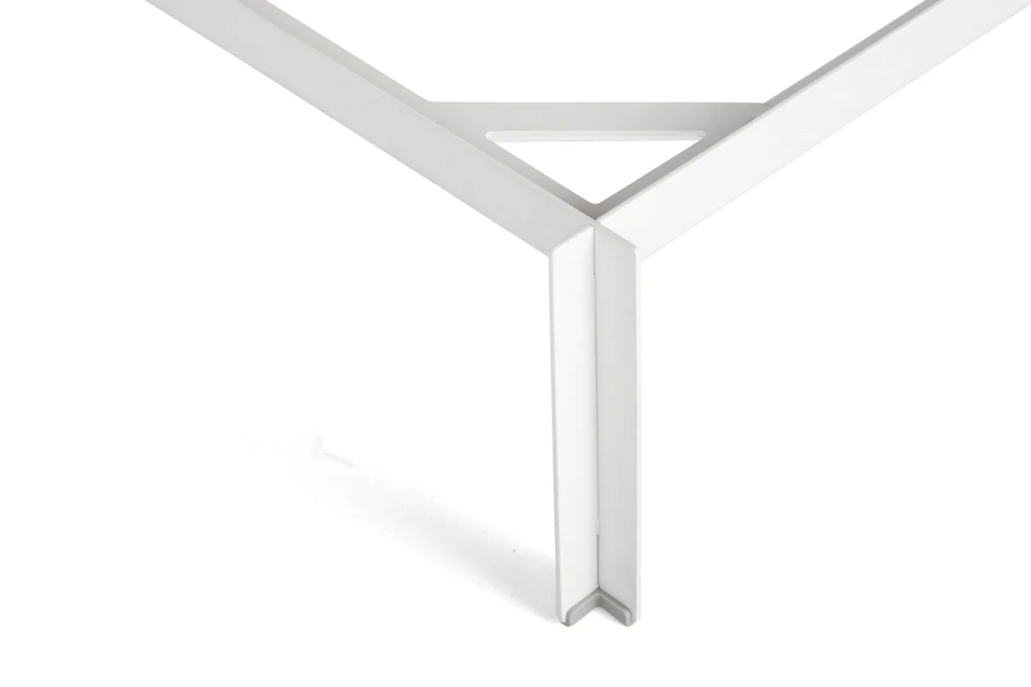 HAY - Connect Bed - Sengeramme - Hvid - 160 x 200 cm med supportbar i midten