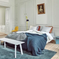 HAY - Connect Bed - Sengeramme - Hvid - 160 x 200 cm med supportbar i midten