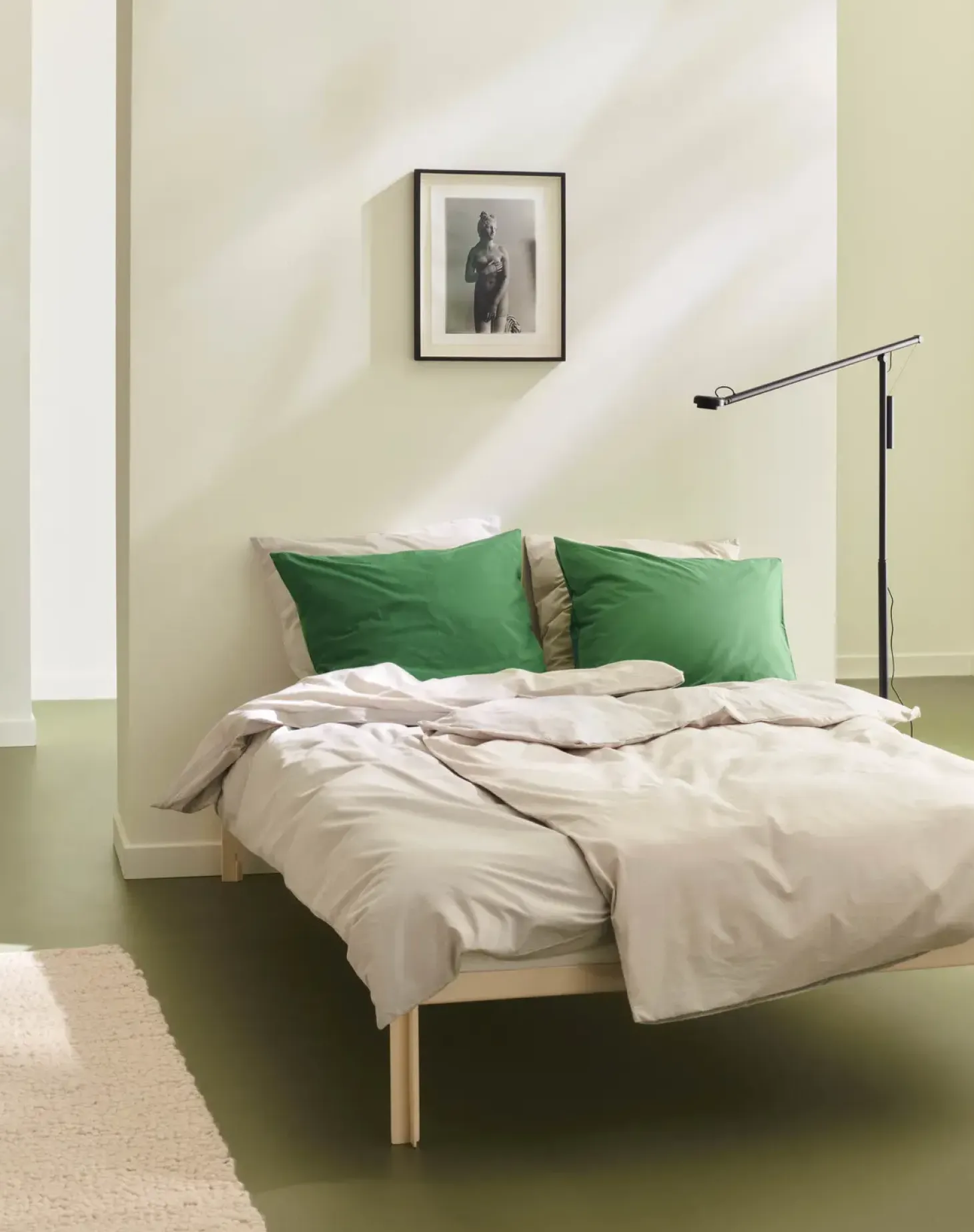 HAY - Connect Bed - Sengeramme - Alabaster / Beige - 90 x 200 cm