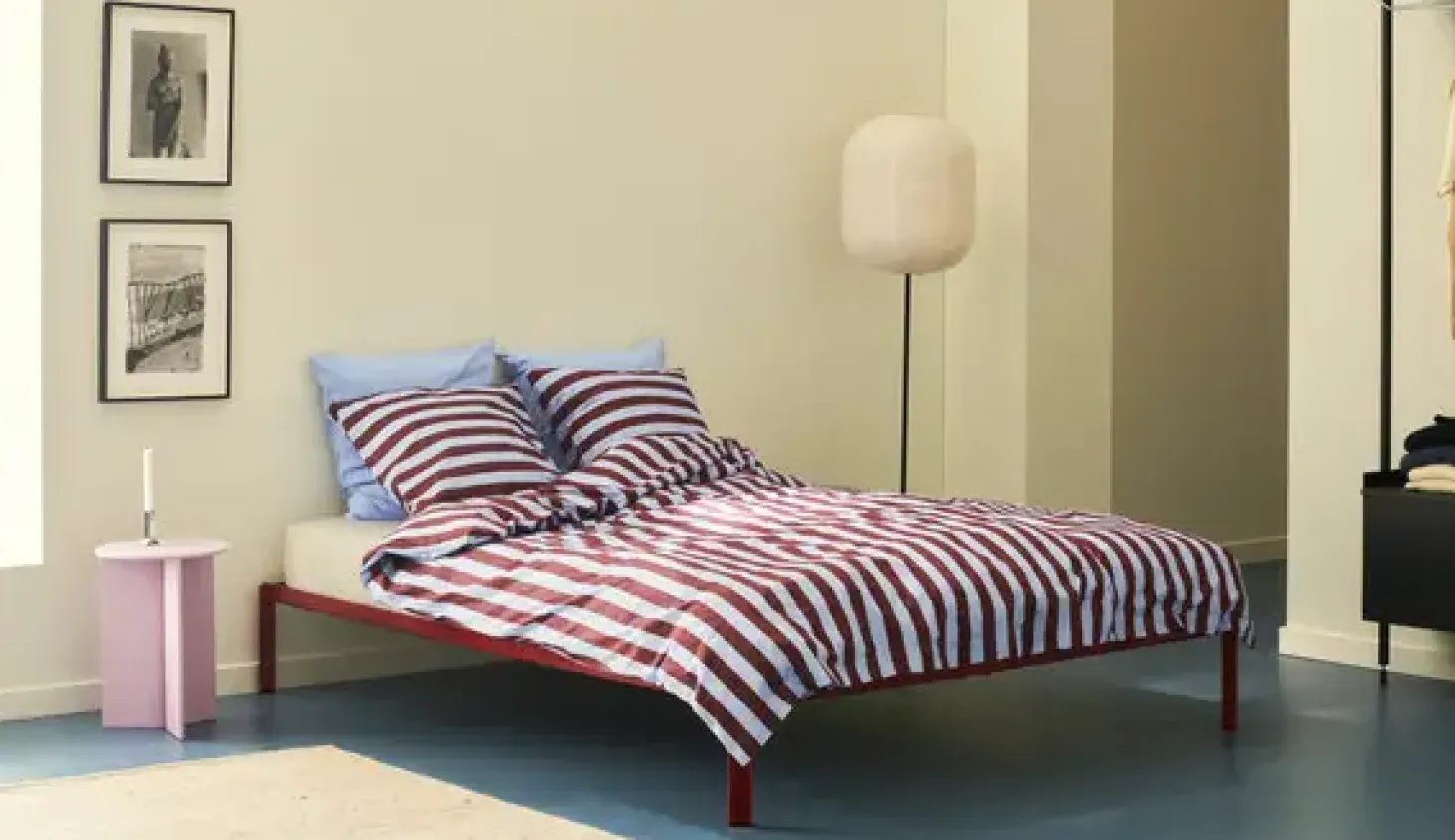 HAY - Connect Bed - Sengeramme - Rød - 140 x 200 cm