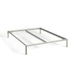 HAY - Connect Bed - Sengeramme - Varm grå - 160 x 200 cm - med supportbar i midten