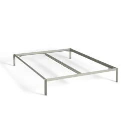 HAY - Connect Bed - Sengeramme - Varm grå - 160 x 200 cm - med supportbar i midten