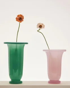 Hay - Empire Vase - Large - Green - Green with dark green rim - 829