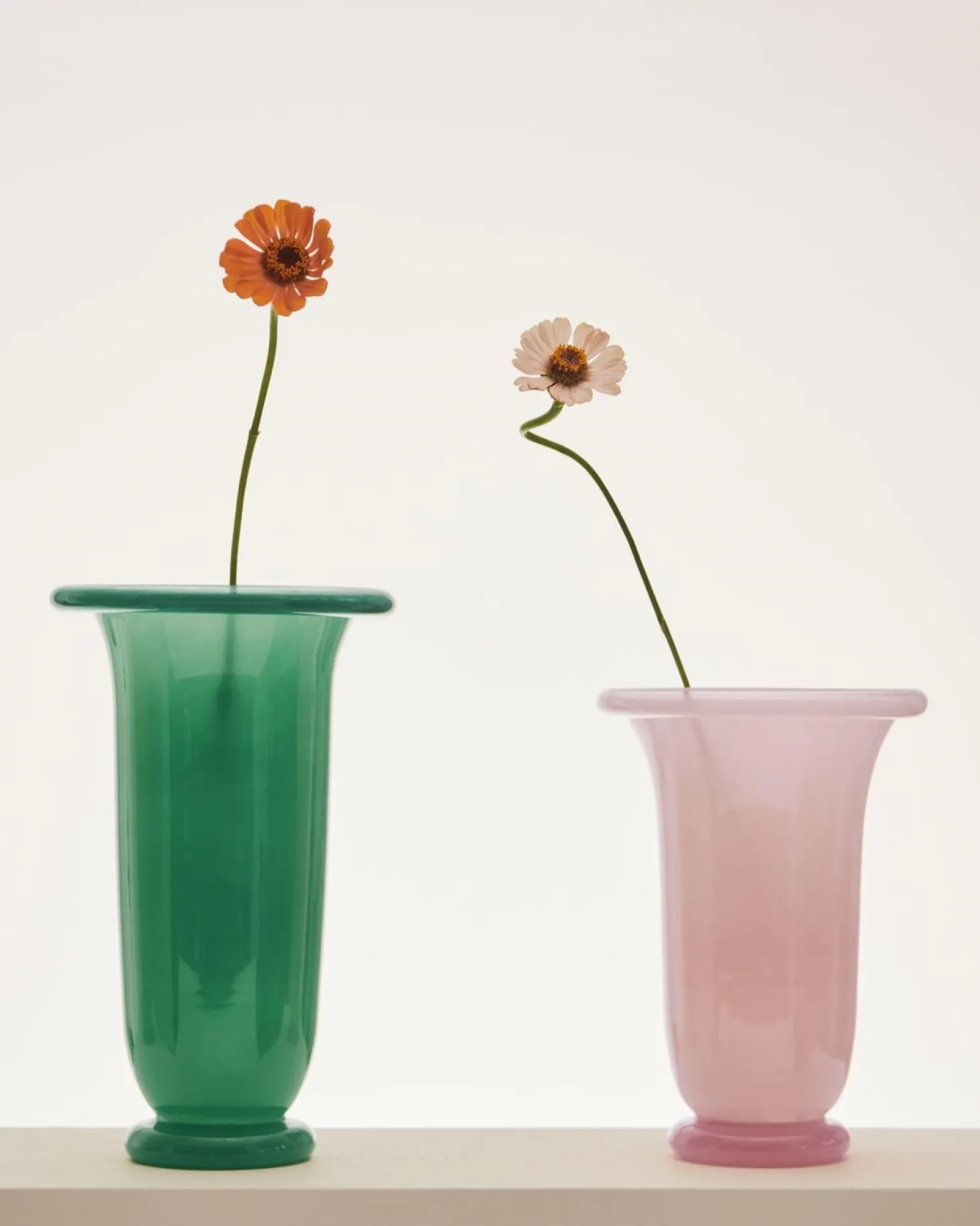 Hay - Empire Vase - Large - Green - Green with dark green rim - 829