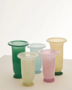 Hay - Empire Vase - Medium - Light Pink - Light pink with pink base - 749