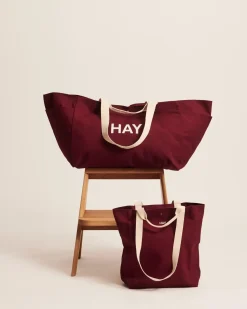 Hay - Everyday Tote Bag - Medium - Burgundy - Burgundy - 499