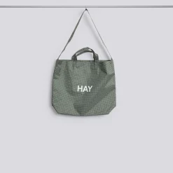 Hay - Grid Crossover Bag - Medium - Mørk grøn