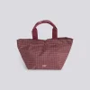 Hay - Grid Everyday Bag - Mini - Burgundy