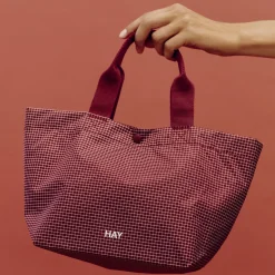 Hay - Grid Everyday Bag - Mini - Burgundy
