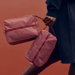 Hay - Grid Wash Bag - Small - Mørk blå