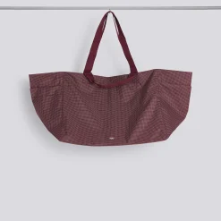 Hay - Grid Weekend Bag - Large - Burgundy