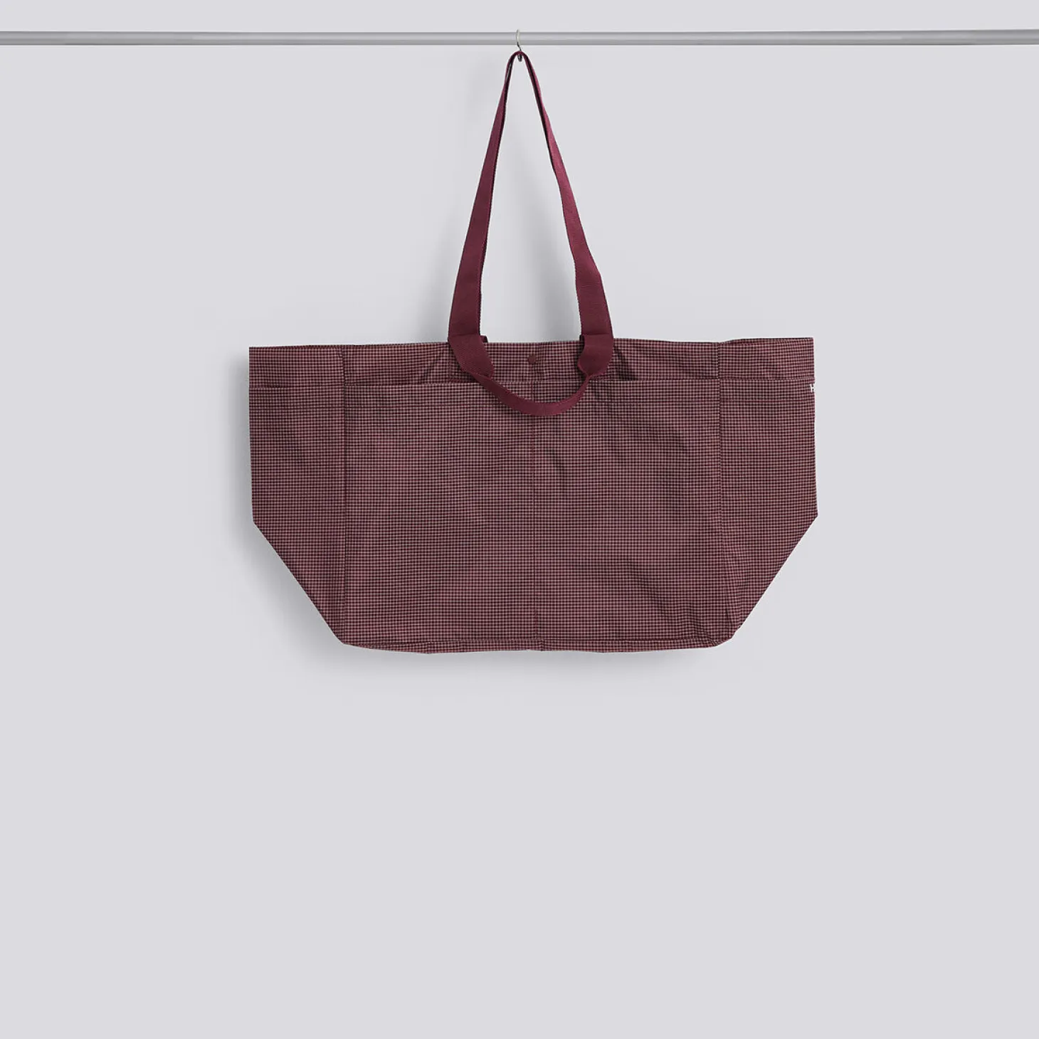 Hay - Grid Weekend Bag - Medium - Burgundy