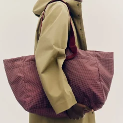 Hay - Grid Weekend Bag - Medium - Blå