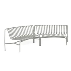 HAY - Havebænk Park - Palissade Park Dining Bench - 2 x In - Starter - Lysegrå / Sky Grey (2 bænke)