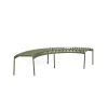 HAY - Havebænk Park - Palissade Park Bench - Oliven (inkl. mellemben)