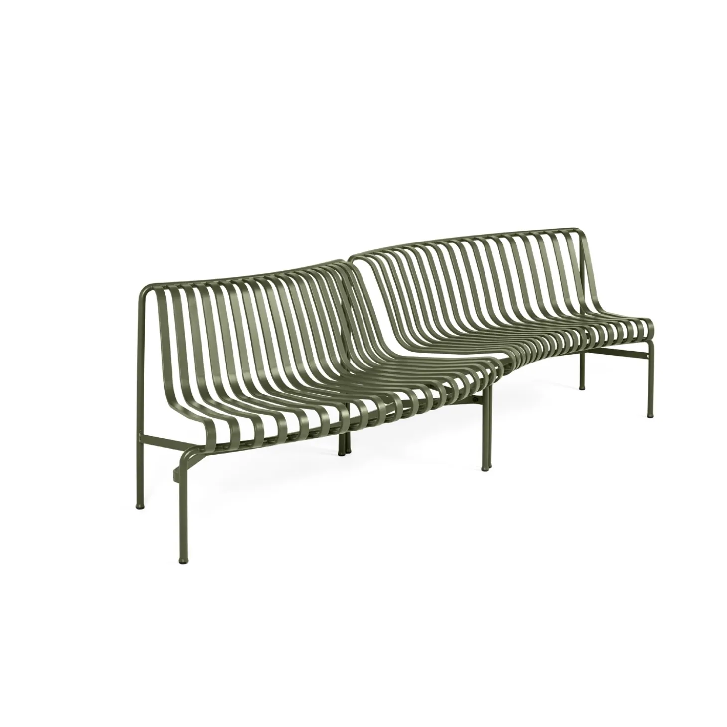 HAY - Havebænk Park - Palissade Park Dining Bench - In/Out - Starter - Oliven (2 bænke)
