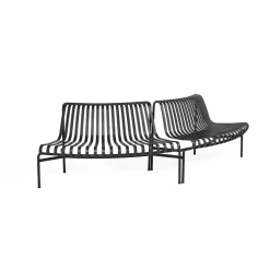 HAY - Havebænk Park - Palissade Park Dining Bench - 2 x Out - Starter - Anthracite (2 bænke)