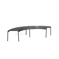 HAY - Havebænk Park - Palissade Park Bench - Anthracite (inkl. mellemben)
