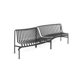 HAY - Havebænk Park - Palissade Park Dining Bench - In/Out - Starter - Anthracite (2 bænke)