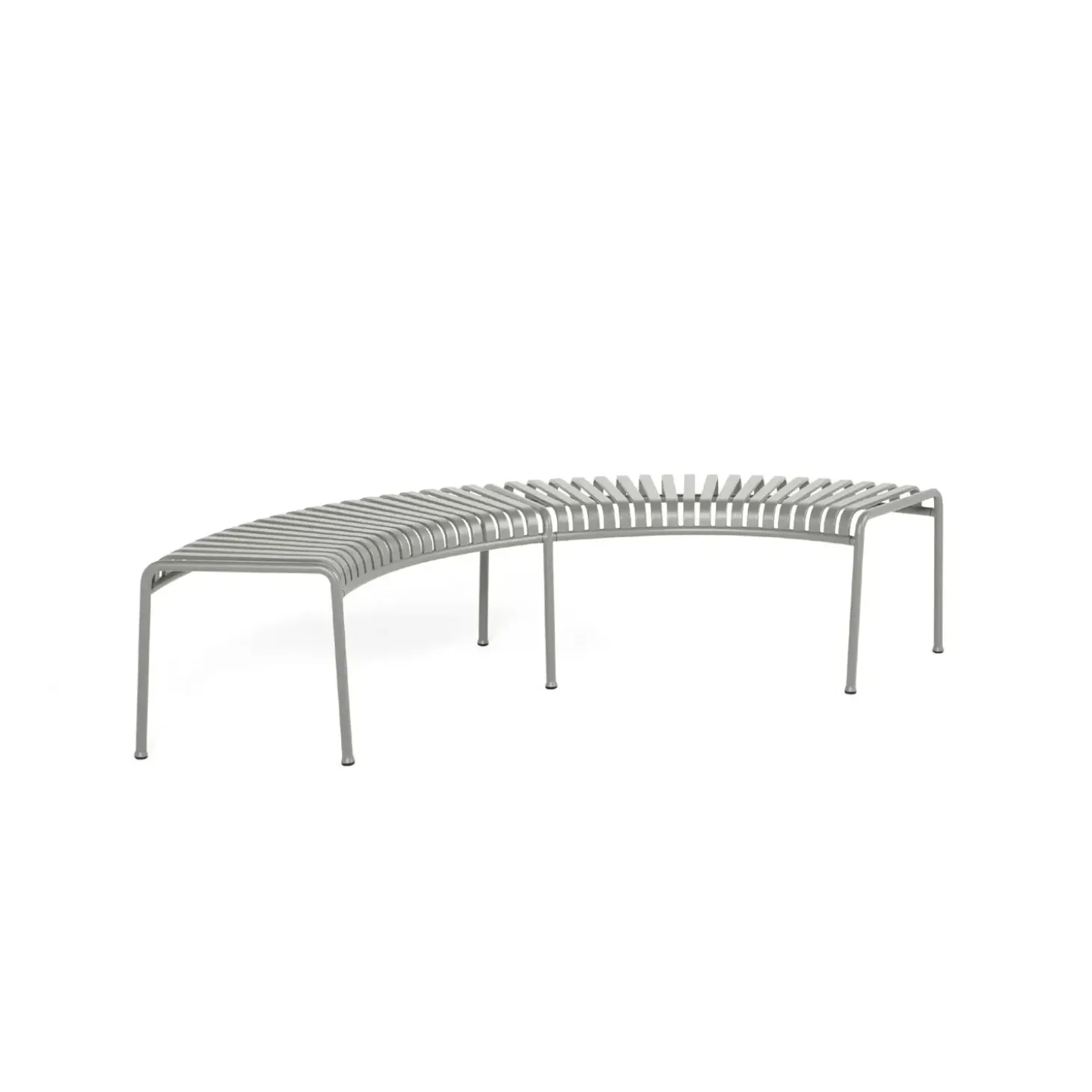 HAY - Havebænk Park - Palissade Park Bench - Lysegrå / Sky Grey (inkl. mellemben)
