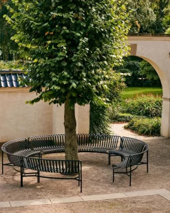 HAY - Havebænk Park - Palissade Park Dining Bench - In - Add-on - Lysegrå / Sky Grey