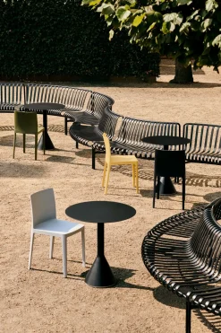 HAY - Havebænk Park - Palissade Park Dining Bench - 2xOut - Starter - lysegrå / Sky Grey (2 bænke)