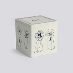 Hay - HAY Dogs Food Storage Tin - Large - Blå/hvid