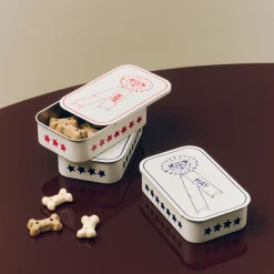 Hay - HAY Dogs Treat Tin - Small - Rød/hvid