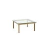 HAY - Kofi Table - 80 x 80 cm - ben i lageret eg og klar glasplade