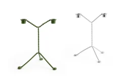 Hay - Lysestage - Wire - Mirror - Grøn
