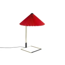 HAY - Matin bordlampe - bright red skærm (large)