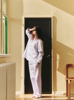 HAY - Outline Pyjama - Langærmet Shirt - S/M - Lavendel